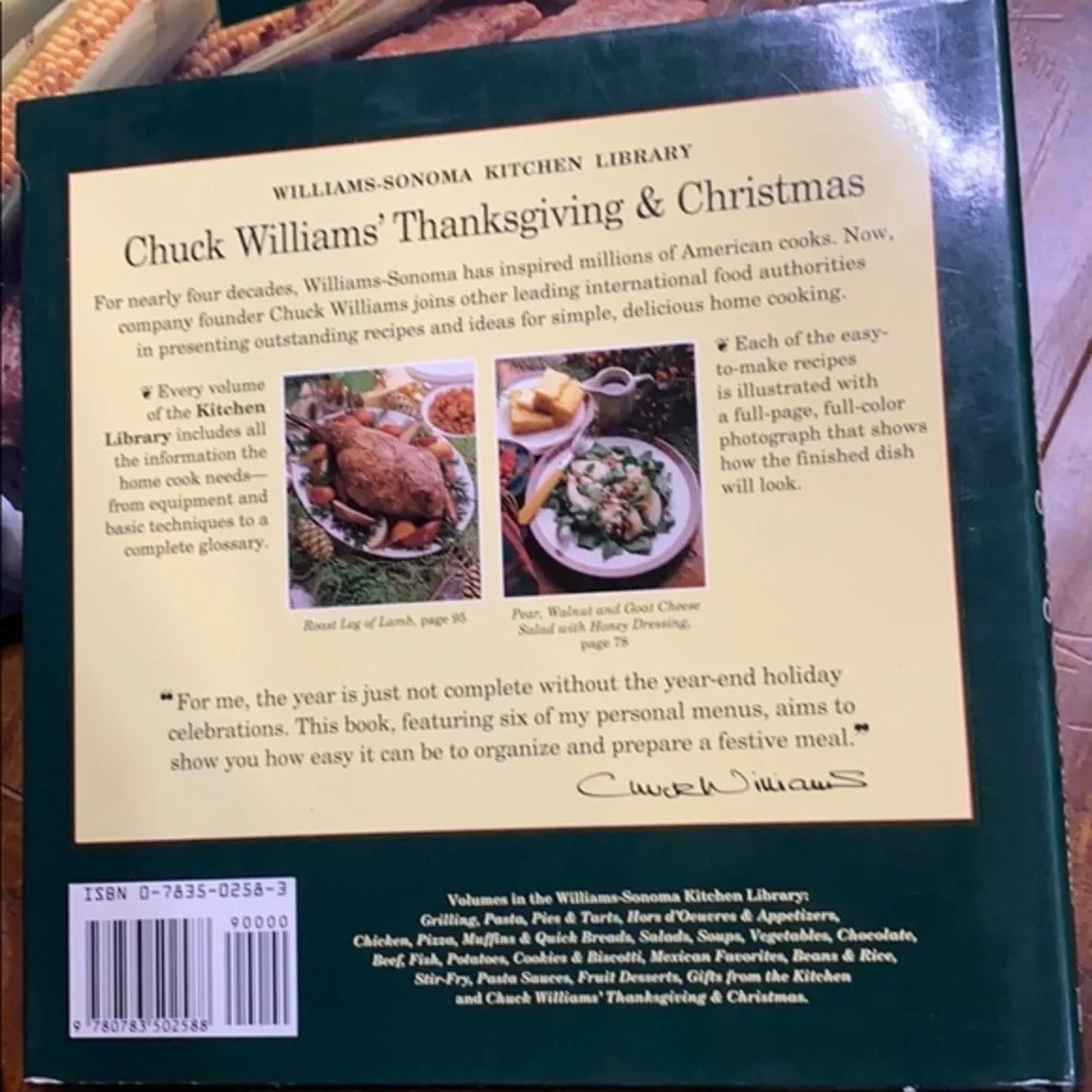 3 Williams-Sonoma‎ Kitchen Library Hard cover cookbooks Holiday cooking